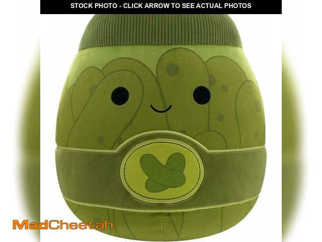 Lot 74-12633357 - Squishmallows Original 14in Zaid The Green Pickle Jar - Official Jazwares Plush (Large) - UNUSED