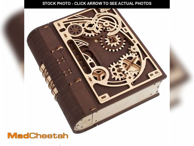 Lot 74-14154117 - UGEARS Book of Secrets 3D Wooden Puzzles for Adults - Mechanical 3D Puzzle Model Kit - Brain Teaser ...