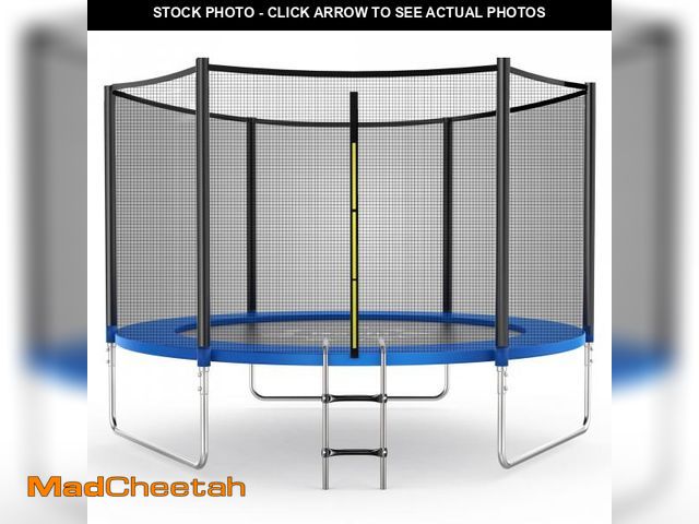 Lot 74-11111715 - Doufit 10FT Trampoline Jump Recreational Backyard Trampolines Weight Capacity 330LBS with Safe Enclo...