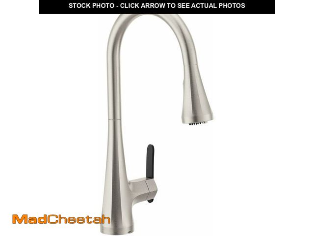 Lot 74-13680134 - Moen Sinema Spot Resist Stainless 3-in-1 Water Filtration One-Handle Pulldown Kitchen Faucet, Water ...