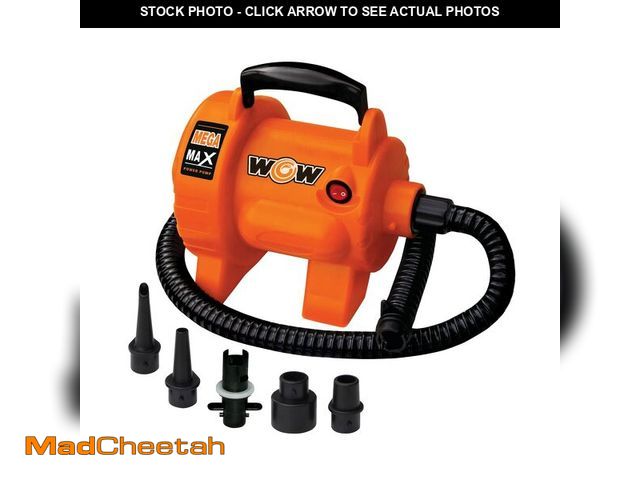 Lot 74-12707503 - WOW Sports - Electric Air Inflator - Mega Max Air Pump For Inflatables - Great For Towables &amp; Bo...