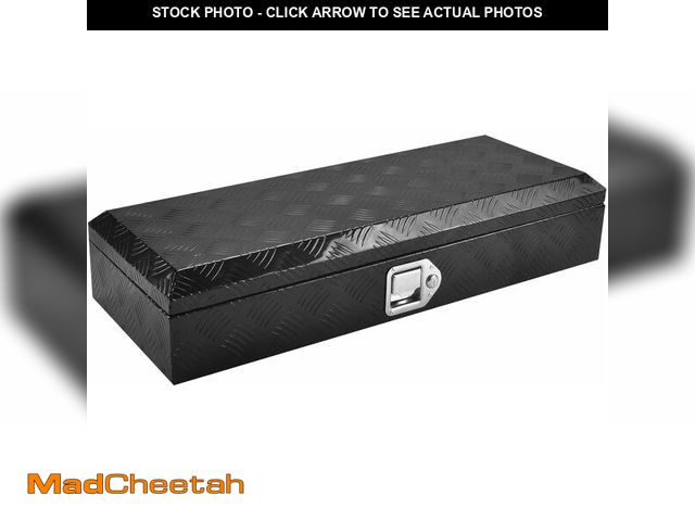 Lot 74-13039741 - BATONECO 34.5 Inch Aluminum Tool Box, Truck Bed Tool Box with Lock and 2 Keys,Tool Storage Box for T...