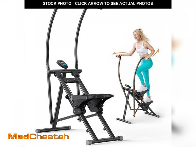 Lot 74-12482313 - MERACH 3 in 1 Stepper Climber Elliptical with Handles, Adjustable Incline, Full Body Home Fitness Ma...