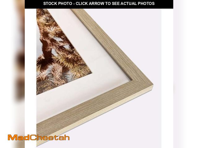 Lot 74-14070464 - Beige Wood Grain Style Frame 20x24 Frame, Display Picture 16x20 with mat or 20x24 without mat, Photo...