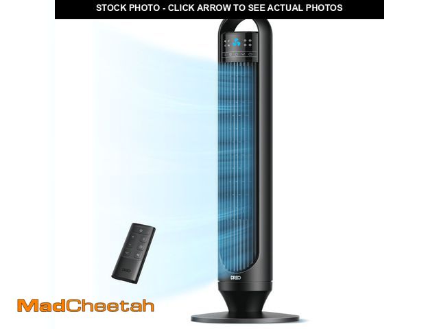 Lot 74-12781551 - Dreo Tower Fans for Home, 32" Standing Floor Fan, 26 ft/s Bladeless Fan with Remote, 90Â° Oscillatin...