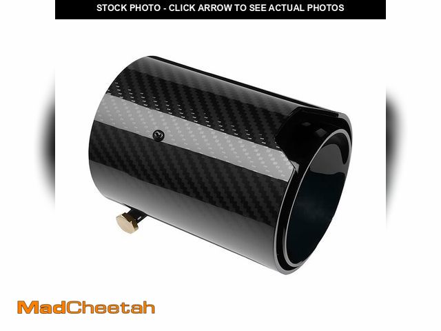 Lot 74-12709931 - Bielpord Universal 2.5-Inch Inlet 3.66-Inch Outlet 4.84-Inch Length Car Exhaust Tips Especially Comp...