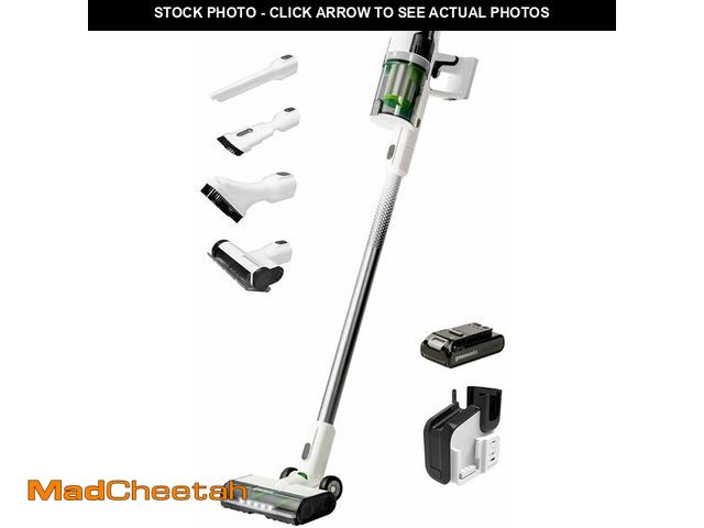 Lot 74-12779535 - Greenworks 24V Deluxe Brushless (500W) Cordless Stick Vacuum, Ultra Lightweight, LED Lights, 4Ah USB...