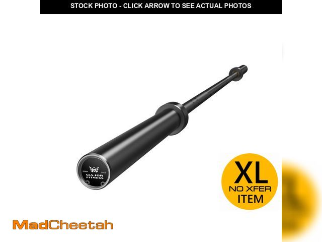 Lot 74-12659903 - Major Fitness 7FT Olympic Barbell Bar â 750 lb Capacity (Black) - UNUSED