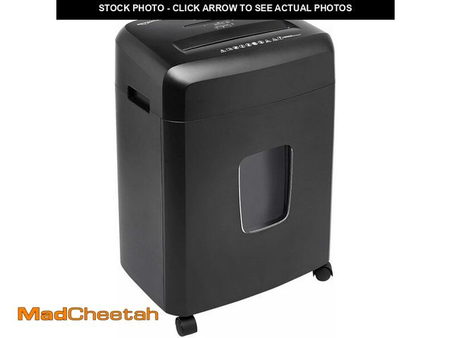 Lot 74-13331248 - Basics Paper Shredder for Home and Office, New Model 15-Sheet Cross Cut, CD/Credit Card Shredder, 6 ...