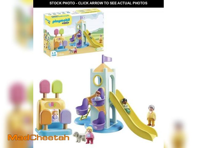 Lot 74-12311679 - Playmobil 1.2.3: Adventure Tower with Ice Cream Booth - UNUSED