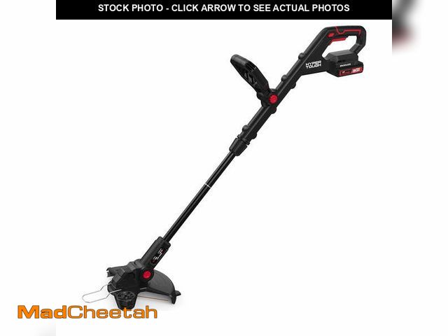 Lot 74-14324123 - Hyper Tough 12" 20V Brushless Cordless String Trimmer with 20V Max 2.0Ah Battery and Charging Cable ...