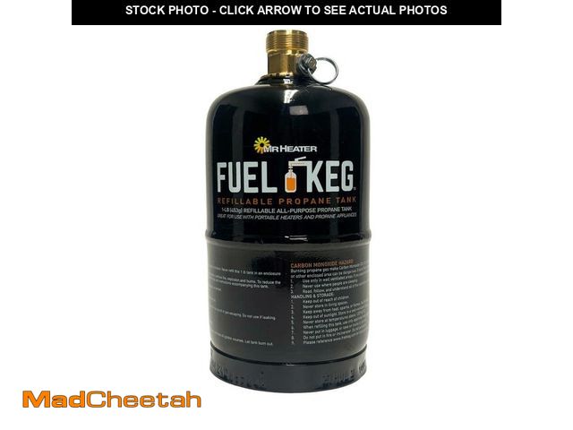 Lot 74-12989409 - *DIRTY/SCRATCHED* Mr. Heater Fuel Keg - 16 oz. Refillable Propane Tank *DIRTY/SCRATCHED*  - USED