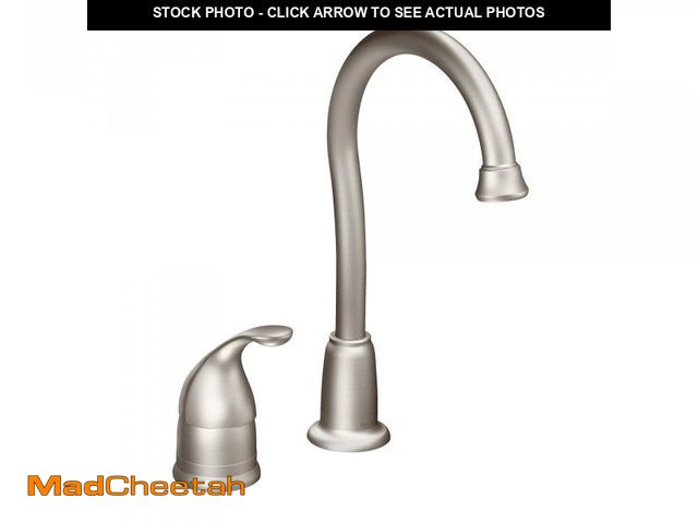 Lot 74-12210902 - Moen 4905SRS Camerist One-Handle High Arc Bar Faucet, Spot Resist Stainless - UNUSED