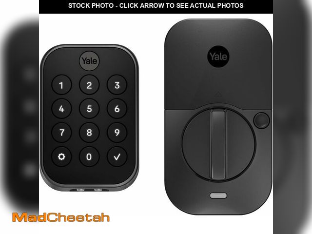 Lot 74-14307632 - Yale Security Home Assure Lock 2 Deadbolt, Black Suede Keyless Entry Door Lock with Digital Touchscr...