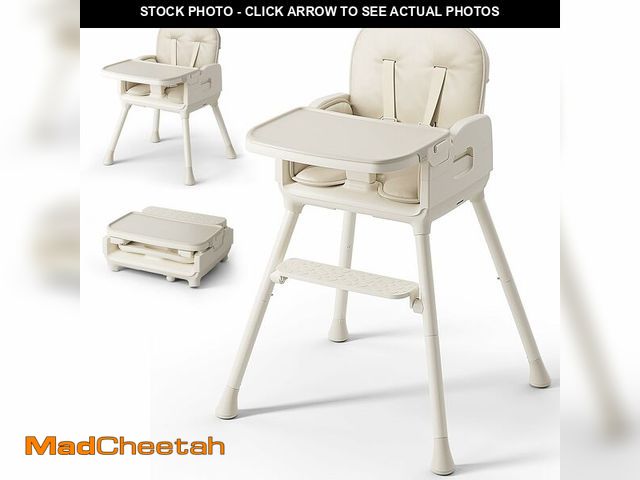Lot 74-14479182 - Obee Odee 3-in-1 Portable Baby High Chair for Babies and Toddlers (Beige) - UNUSED