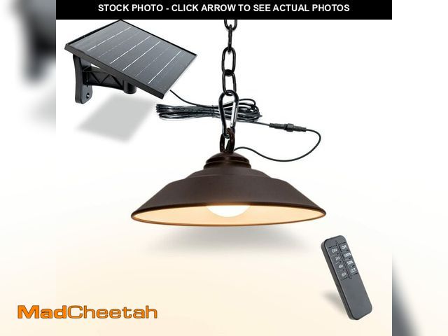 Lot 74-12713186 - Involux Solar Pendant Light with Remote Control, 300LM Dusk to Dawn Auto On/Off - 3 Color Temperatur...
