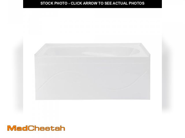Lot 74-12204305 - Ivy 48'' x 32" Bathtub with Apron Left Hand Drain in White - UNUSED