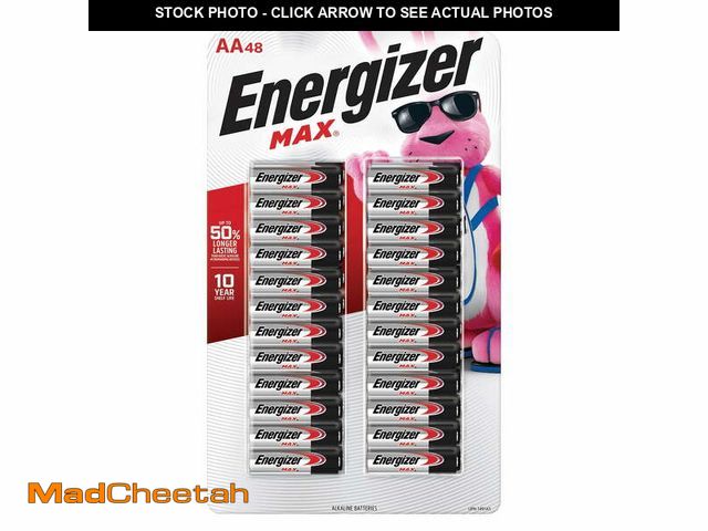 Lot 74-12686935 - Energizer MAX Alkaline AA Batteries, 48-Pack - UNUSED