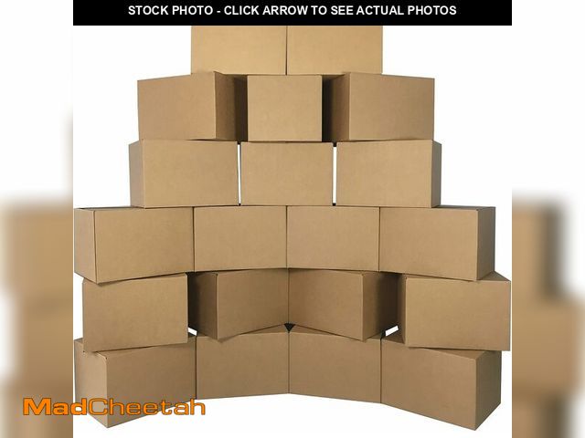 Lot 74-13734053 - UBMOVE 18 x 14 x 12 inch Medium Size Boxes, 15 Pack, Single Wall Corrugated Cardboard Moving &amp; S...