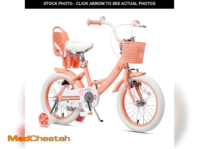 Lot 74-12481121 - Glerc Maggie 16 inch Kids Girls Bike for Ages 4-7 Years Child, Pink - UNUSED
