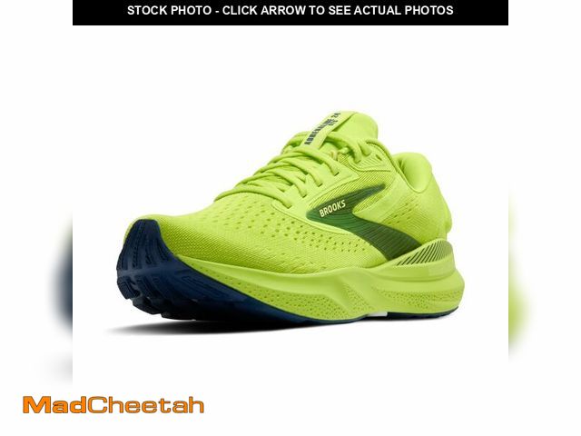 Lot 74-13713007 - Brooks MenÃ¢â¬â¢s Adrenaline GTS 24 Supportive Running Shoe - Acid Lime/Sunny Lime/Navy - 13 Mediu...