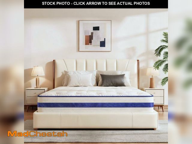 Lot 74-13647469 - koorlian Twin Mattress, 12 Inch Mattress in a Box, Medium-Firm, Memory Foam &amp; Individual Pocket ...