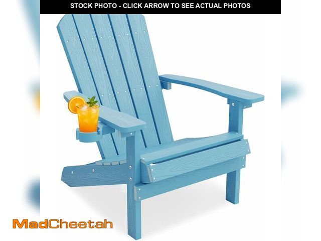 Lot 74-13927804 - YEFU Adirondack Chair Weather Resistant: Outdoor Chair HIPS Plastic Adirondack Chairs - Patio Chairs...