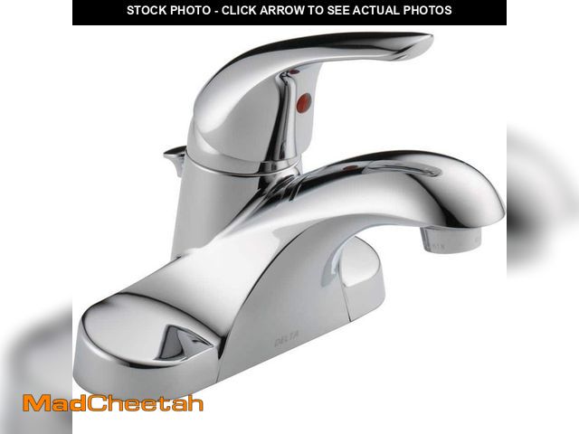 Lot 74-12682534 - Delta Foundations 4 in. Centerset Single-Handle Bathroom Faucet in Chrome - UNUSED