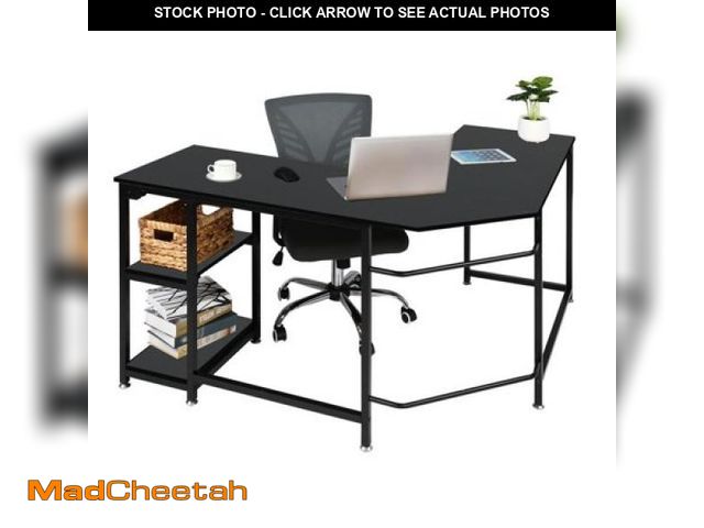 Lot 74-12144855 - Ktaxon Wood Computer Desk Office Laptop PC Work Table  Writing Desk with 3 Drawers File Cabinet for ...