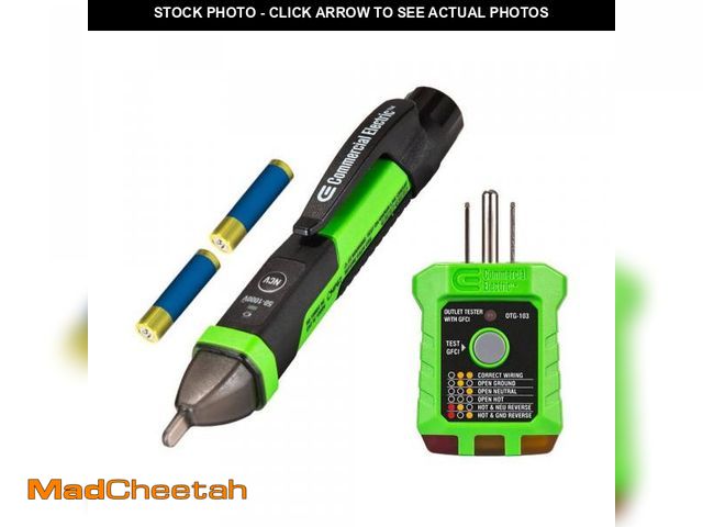 Lot 74-12491736 - Commercial Electric Digital Non-Contact Voltage and GFCI Receptacle Tester Kit - UNUSED