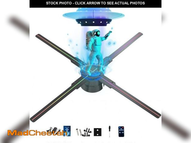 Lot 74-12322703 - 3D Hologram Fan,HD LED Hologram Fan WIFI Projector with 700 Library Video,Animated Holographic Proje...