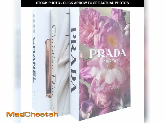 Lot 74-12968549 - 3PCS Decorative Books - Faux Books for Decorations Aesthetic Chic Fake Book for Home DÃÂ©cor Coffee...