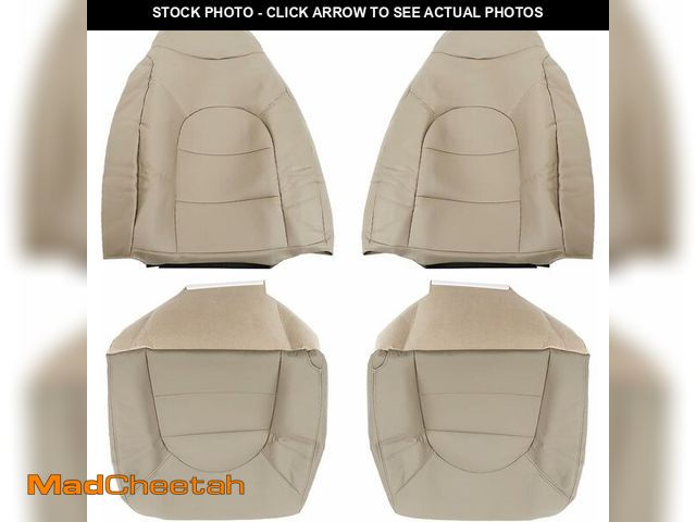 Lot 74-14600542 - labwork Front Driver and Passenger Side Tan Artificial Leather Seat Cover Replacement for 1999 2000 ...