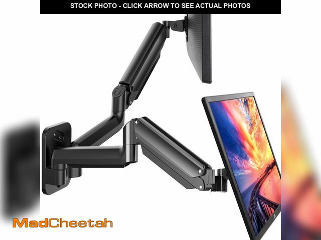 Lot 74-12877586 - HUANUO Dual Monitor Wall Mount with Gas Spring Arms - 17-32 Inch Computer Screen Mount (4.4-17.6lbs ...