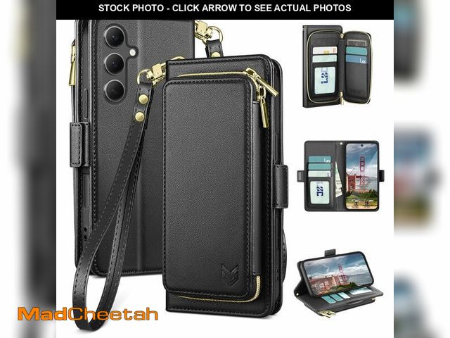 Lot 74-13949102 - DJBEAR for Samsung Galaxy S25 FE 5G Wallet Case for Men &amp; Women, All-in-One Flip Folio Cover wit...