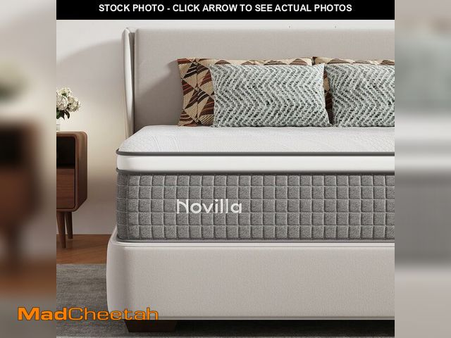 Lot 74-14582007 - Novilla Twin Mattress 10 Inch,Twin Size Hybrid Gel Memory Foam Mattress - UNUSED