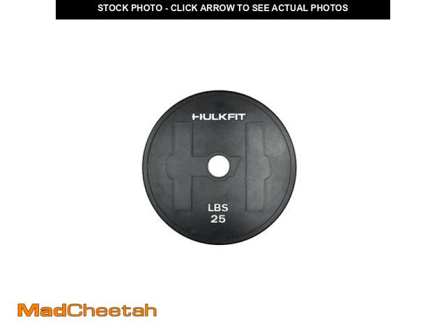 Lot 74-12152819 - *SEE DETAILS* HulkFit Adjustable Rubber Coated Steel Dumbbell Weight Change Plates for Weightlifting...