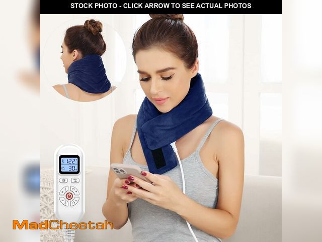 Lot 74-12973758 - JOBYNA Heating Pad for Neck, Hands-Free Electric Heated Neck Wrap for Pain Relief, 29"Ãâ8'' Neck ...