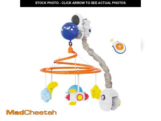 Lot 74-12433117 - Baby Crib Mobile with Music and Lights, Space Baby Mobile for Crib with Remote Control, Spaceman Nur...