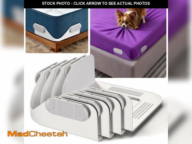 Lot 74-14424151 - B-Land Bed Sheet Holders for Corners:Non-Stretch Fitted Sheet Grippers - UNUSED