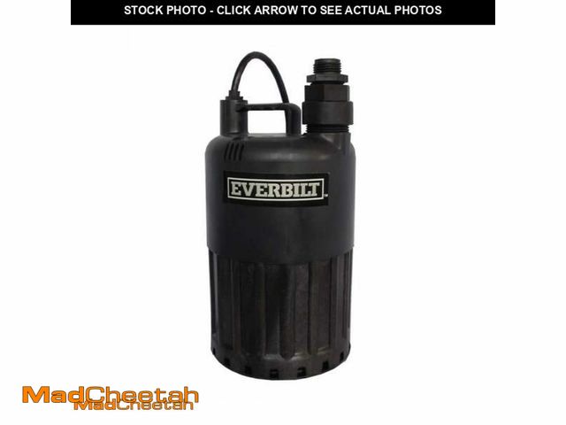 Lot 74-11582431 - Everbilt 1/2 HP Waterfall Submersible Utility Pump - UNUSED