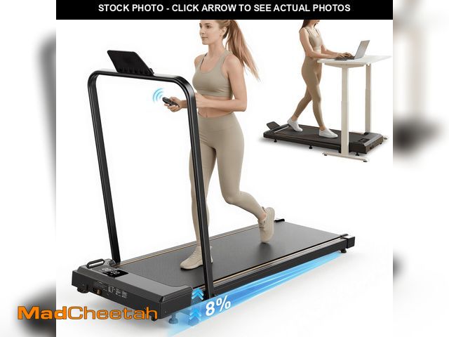 Lot 74-13818715 - Treadmill with Handles, Small Treadmills Home, Portable Electric Treadmills for Home 300 lbs Capacit...