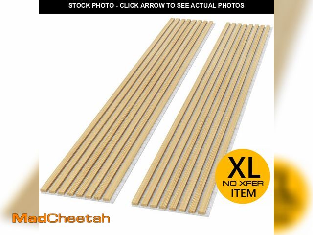 Lot 74-12688911 - FurniFusion Acoustic Wood Wall Panels, 2 Pack 94.49Ã¢â¬Â x 12.6Ã¢â¬Â Soundproof Wall Panels, Woo...