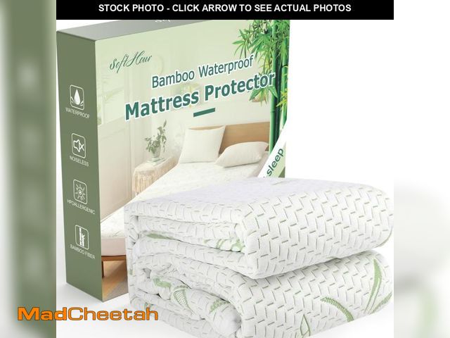 Lot 74-12436234 - Full Size Mattress Protector Waterproof Mattress Pad Washable Bamboo Rayon Mattress Cover Breathable...