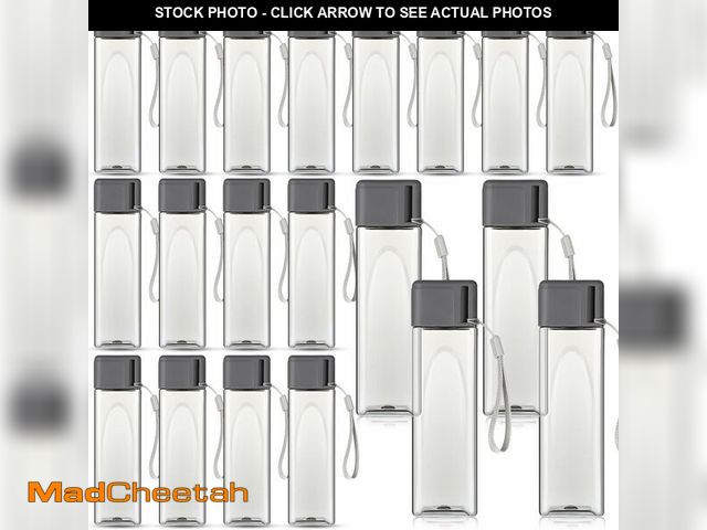 Lot 74-13572108 - Mifoci 20 Pieces Water Bottle Bulk 17 oz Plastic Water Bottles Bulk Gym Sports Adults Reusable Large...
