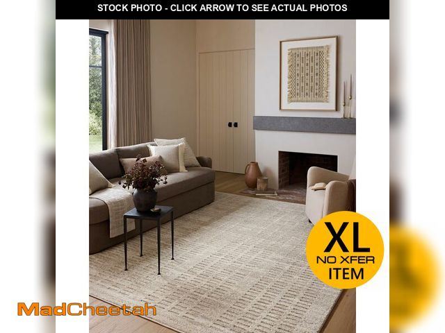 Lot 74-14610215 - Loloi Amber Lewis Monty Collection MOT-03 Ivory/Beige 7'-10" x 10' Area Rug - USED