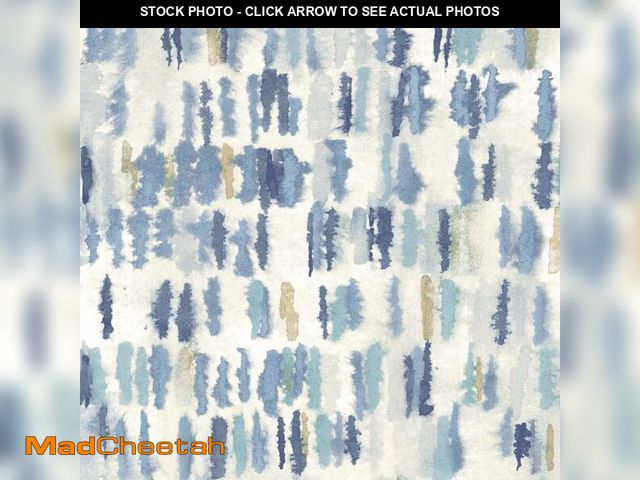 Lot 74-13733970 - RoomMates RMK12533RL Blue Watercolor Fountain Peel and Stick Wallpaper - UNUSED