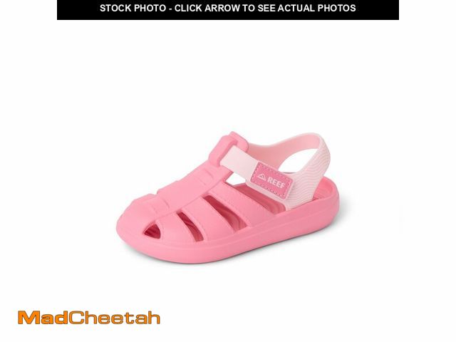 Lot 74-14152200 - REEF Girls Sandals, Toddler/Little Kid Totally Beachin, Pink, 11 - UNUSED