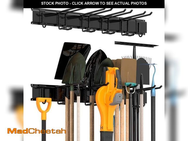 Lot 74-12558190 - Sttoraboks 34 in. Garage Tool Storage Steel Rack, 300 lbs. Load Capacity Wall Mounted Storage Organi...