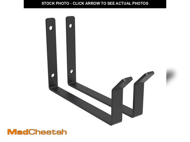 Lot 74-14321212 - FLEXIMOUNTS Accessory Hooks for Overhead Garage Storage (2-Pack) .79 in. W x 5.91 in. W x 8.27 in. D...